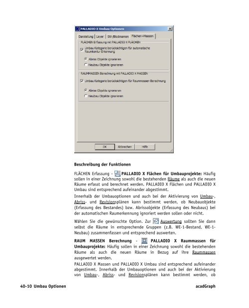 Handbuch zu AutoCAD Architecture 2009 DACH Erweiterungen