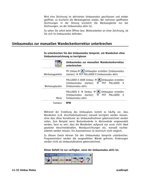 Handbuch zu AutoCAD Architecture 2009 DACH Erweiterungen