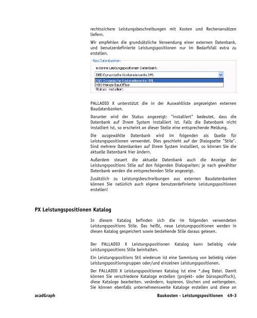 Handbuch zu AutoCAD Architecture 2009 DACH Erweiterungen