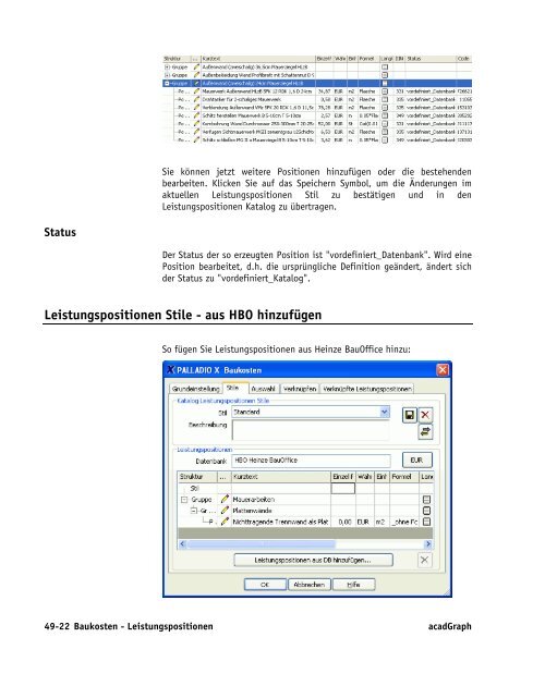 Handbuch zu AutoCAD Architecture 2009 DACH Erweiterungen