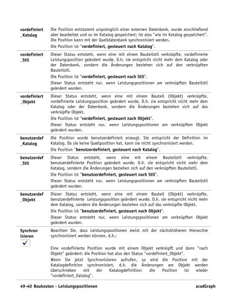 Handbuch zu AutoCAD Architecture 2009 DACH Erweiterungen