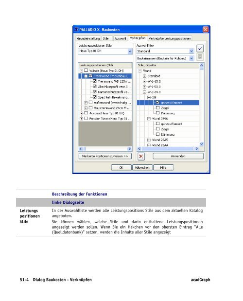 Handbuch zu AutoCAD Architecture 2009 DACH Erweiterungen