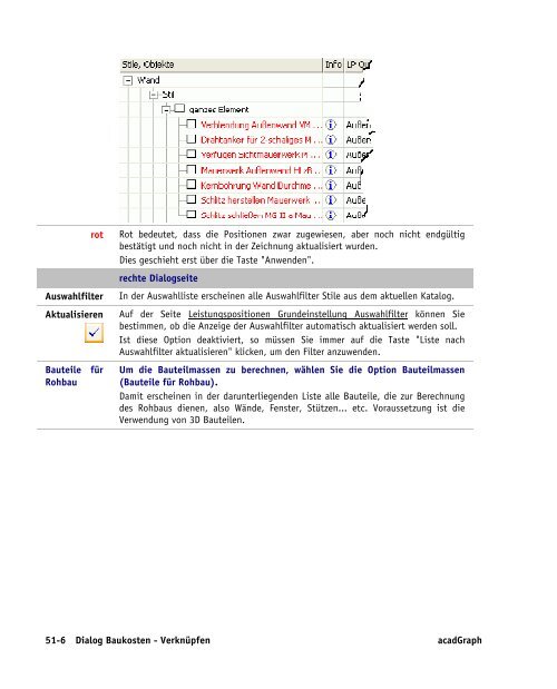 Handbuch zu AutoCAD Architecture 2009 DACH Erweiterungen