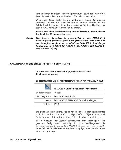 Handbuch zu AutoCAD Architecture 2009 DACH Erweiterungen