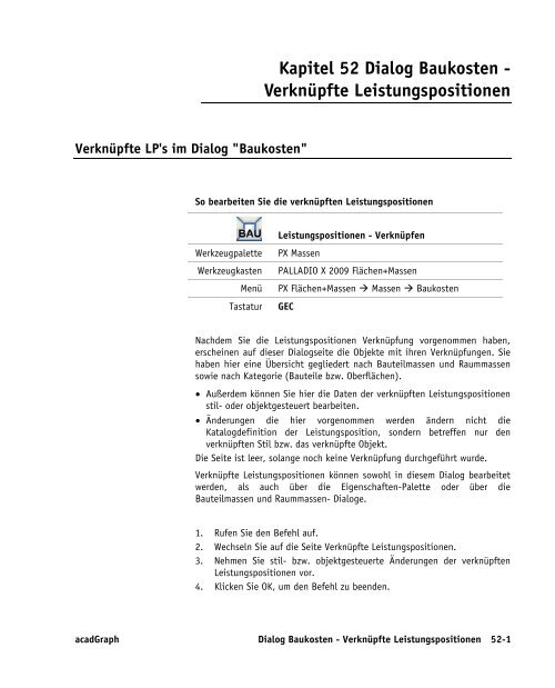 Handbuch zu AutoCAD Architecture 2009 DACH Erweiterungen