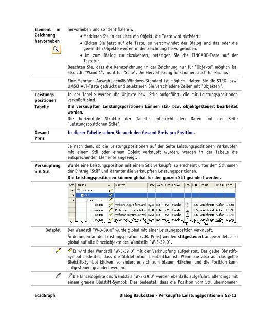 Handbuch zu AutoCAD Architecture 2009 DACH Erweiterungen