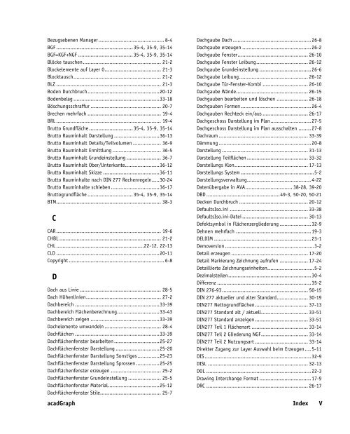 Handbuch zu AutoCAD Architecture 2009 DACH Erweiterungen