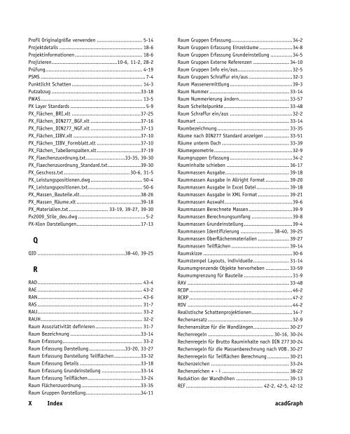 Handbuch zu AutoCAD Architecture 2009 DACH Erweiterungen