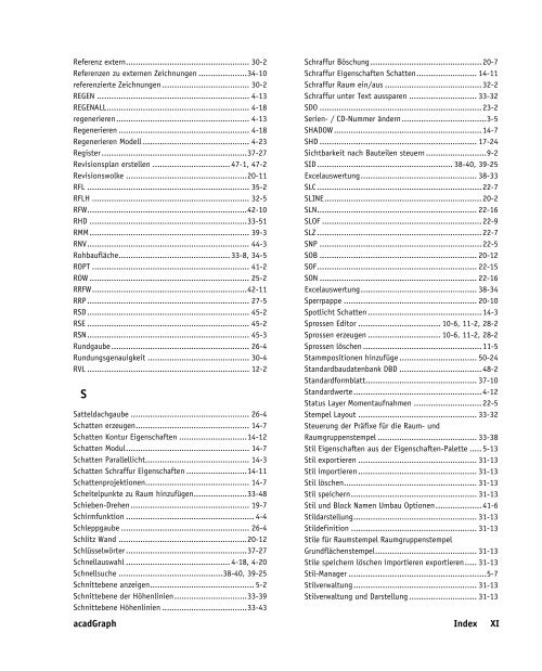 Handbuch zu AutoCAD Architecture 2009 DACH Erweiterungen