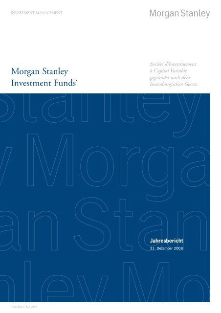 Morgan Stanley Investment Funds Skandia