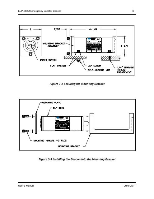 ELP-362D Emergency Locator Beacon User's ... - Teledyne Benthos