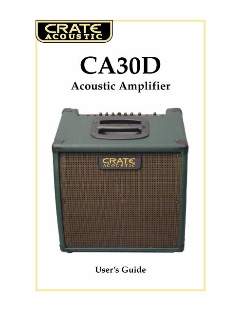 CA30D Acoustic Amplifier - Crate