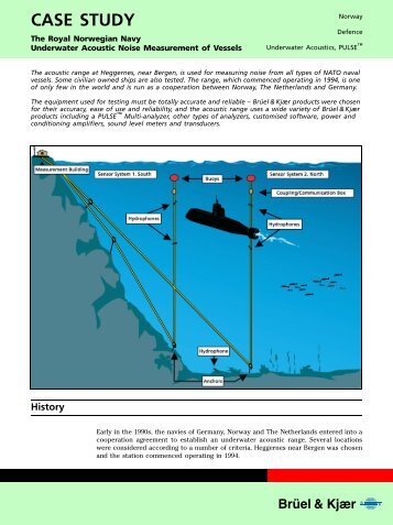 Case Study: the Royal norwegian Navy Underwater Acoustic Noise ...