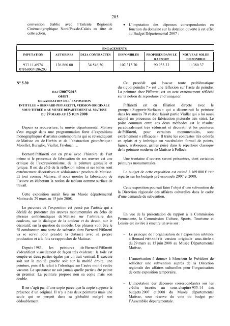 Commission permanente du 10 décembre 2007 - Conseil Général ...