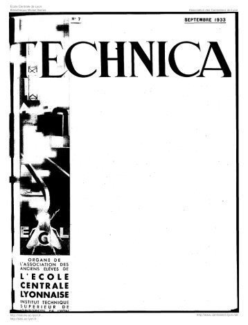 Revue Technica, année 1933, numéro 07 - Histoire de l'École ...