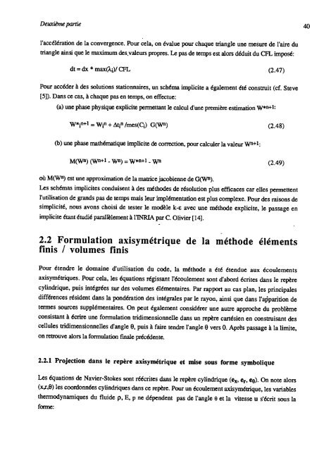 Simulation des écoulements turbulents compressibles par une ...