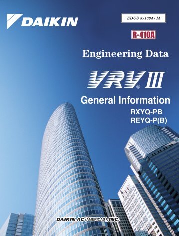 VRV III General Information - Daikin AC