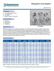 Waveguide to Coax Adapters