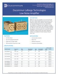 Ducommun LaBarge Technologies Low Noise Amplifier