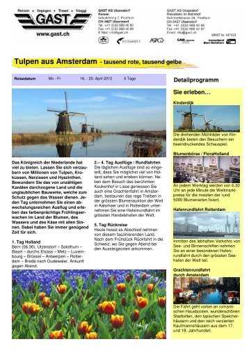 Tulpen aus Amsterdam - tausend rote, tausend gelbe - Gast