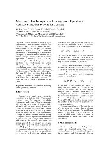 Modeling of Ion Transport and Heterogeneous ... - COMSOL.com