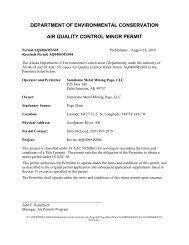 Title V Operating Permit - Alaska Department of Environmental ...