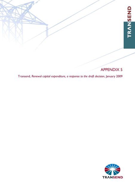 Transend - Appendix 5 Renewal capital expenditure - Australian ...
