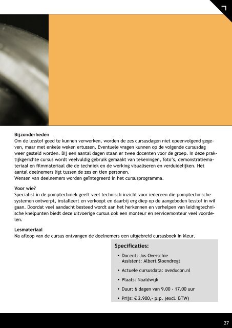 Brochure downloaden - Cursuscentrum Overschie