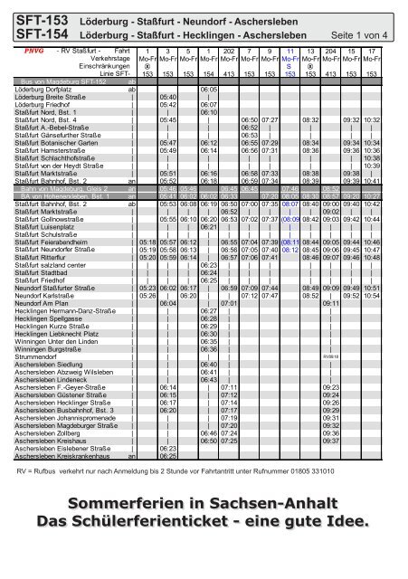 Sommerferien In Sachsen Anhalt Das Schulerferienticket Kvg
