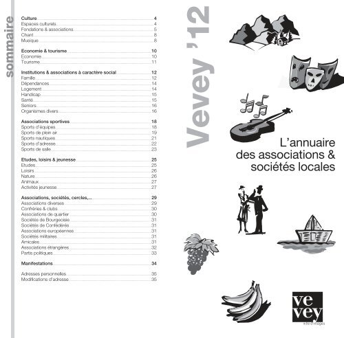 12 - Annuaire des associations et sociétés locales - Vevey