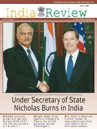 Under Secretary of State Nicholas Burns in India - Embassy of India