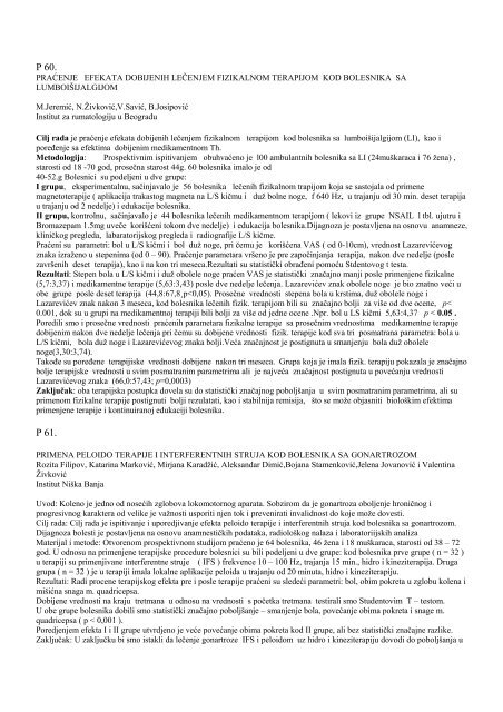 Godište 35 supplement 2 - Institut za reumatologiju