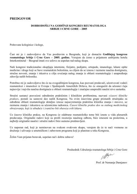 Godište 35 supplement 2 - Institut za reumatologiju