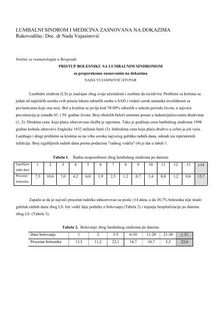 Godište 35 supplement 2 - Institut za reumatologiju