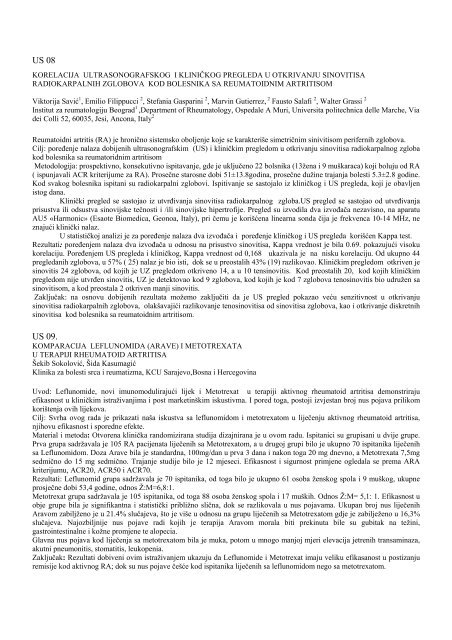 Godište 35 supplement 2 - Institut za reumatologiju