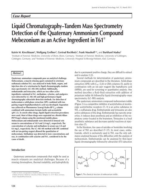 Liquid Chromatography Tandem Mass Spectrometry