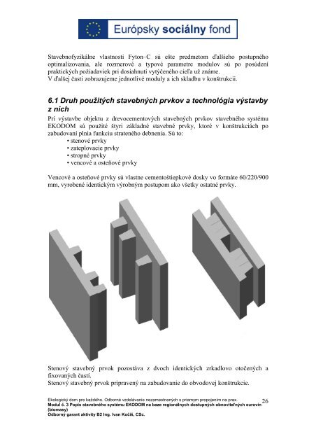 Modul č. 3 Popis stavebného systému EKODOM na ... - RPIC Malacky