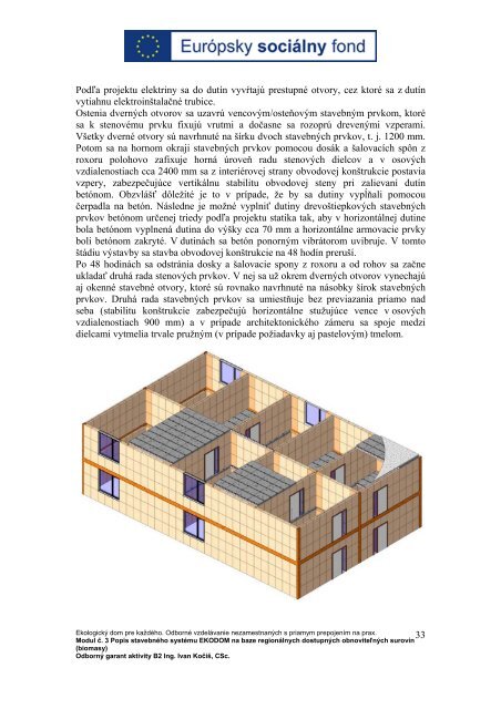 Modul č. 3 Popis stavebného systému EKODOM na ... - RPIC Malacky