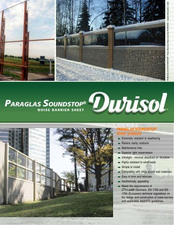 paraglas soundstop - Armtec