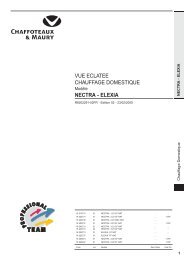 vue eclatee chauffage domestique nectra - elexia - Domotech