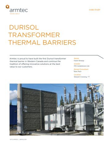 DURISOL TRANSFORMER THERMAL BARRIERS - Armtec