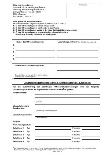Herstellernachweis (pdf - 34 kB) - KVHB