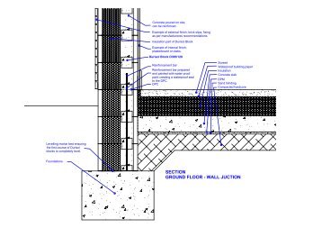 SECTION GROUND FLOOR - WALL JUCTION - Durisol