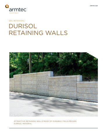 DURISOL RETAINING WALLS - Armtec