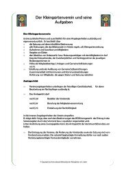 Der Kleingartenverein und seine Aufgaben - Kreisverband Mittweida ...