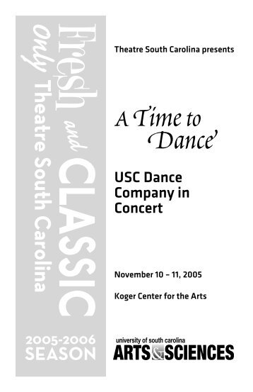 Time to Dance program.indd - College of Arts and Sciences ...
