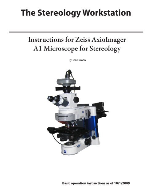 doing stereology doing stereology