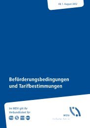 Beförderungsbedingungen und Tarifbestimmungen