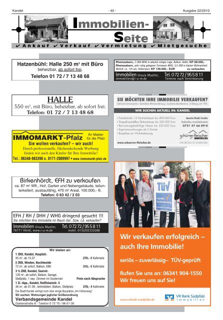 Amtsblatt - Verbandsgemeinde Kandel