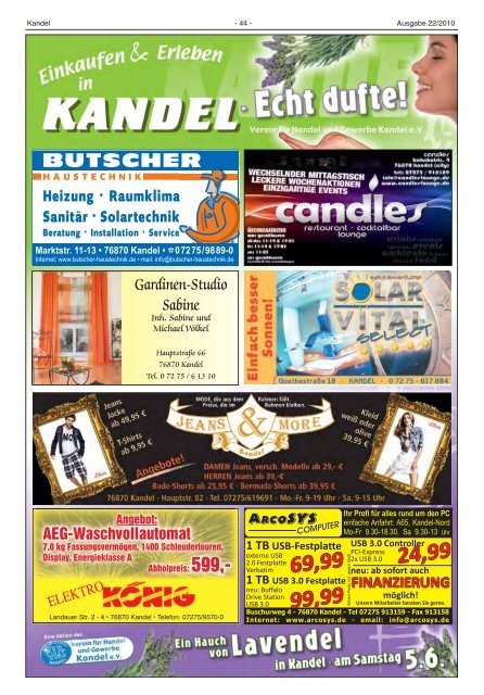 Amtsblatt - Verbandsgemeinde Kandel